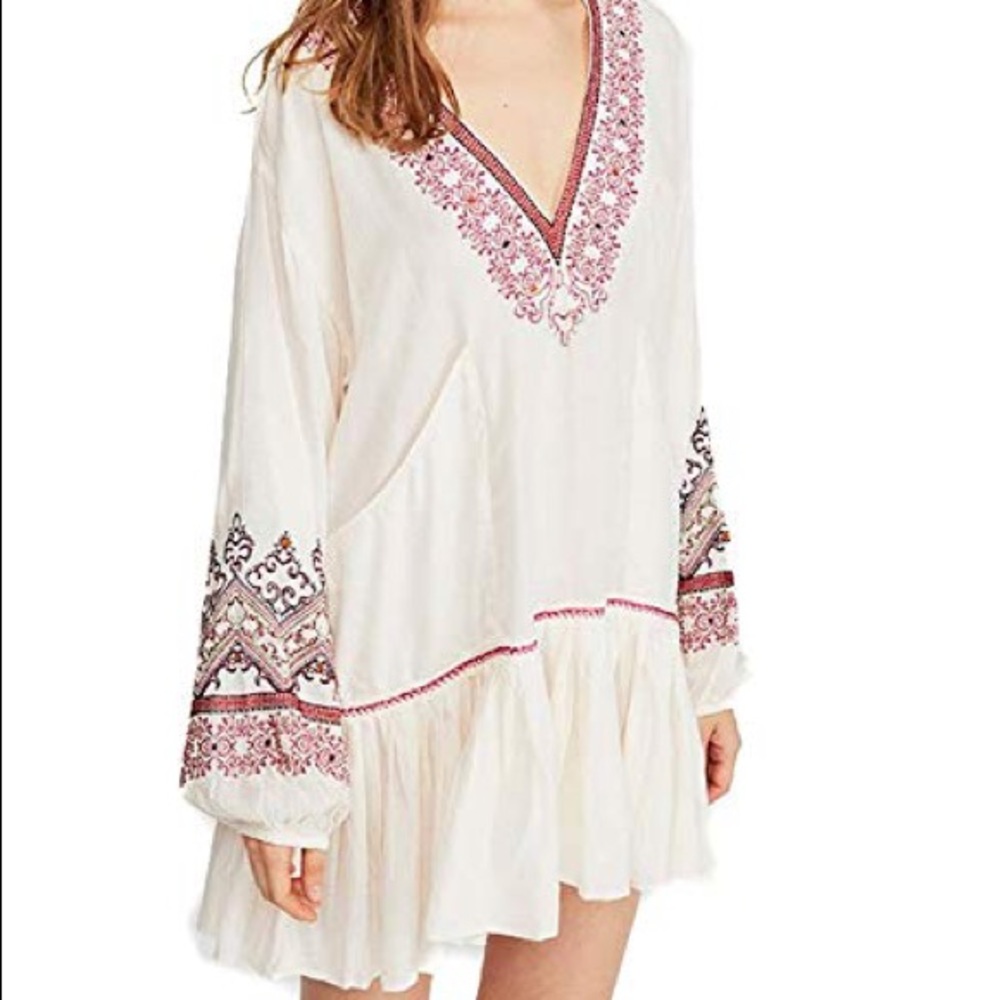 NWT Free people // wild one embroidered dress